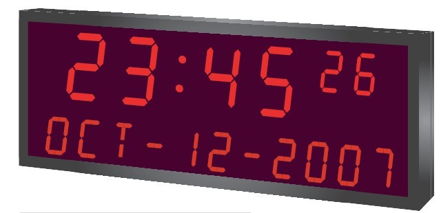 6 Digit Time & Date / Text LED Clock