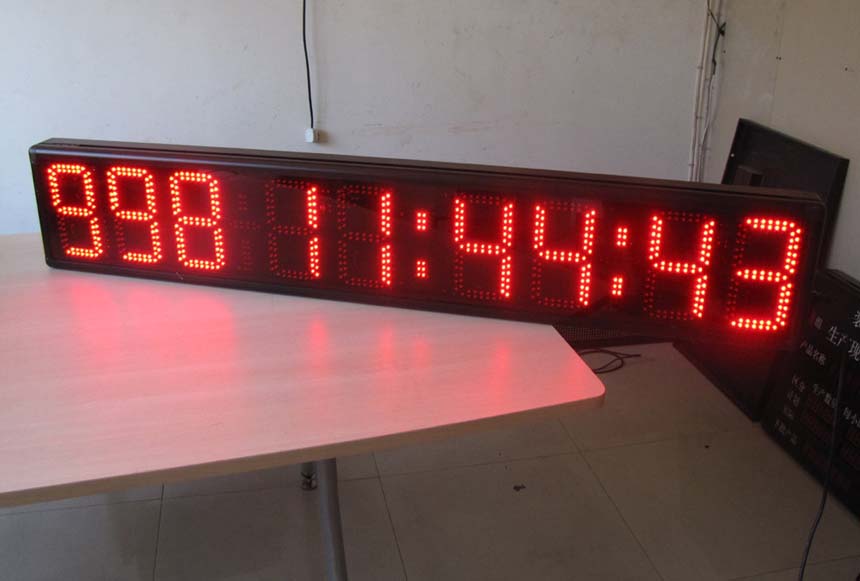 Giant LED Countdown Timer 8 High Digit LED Counter Clock Outdoor Countdown Sign