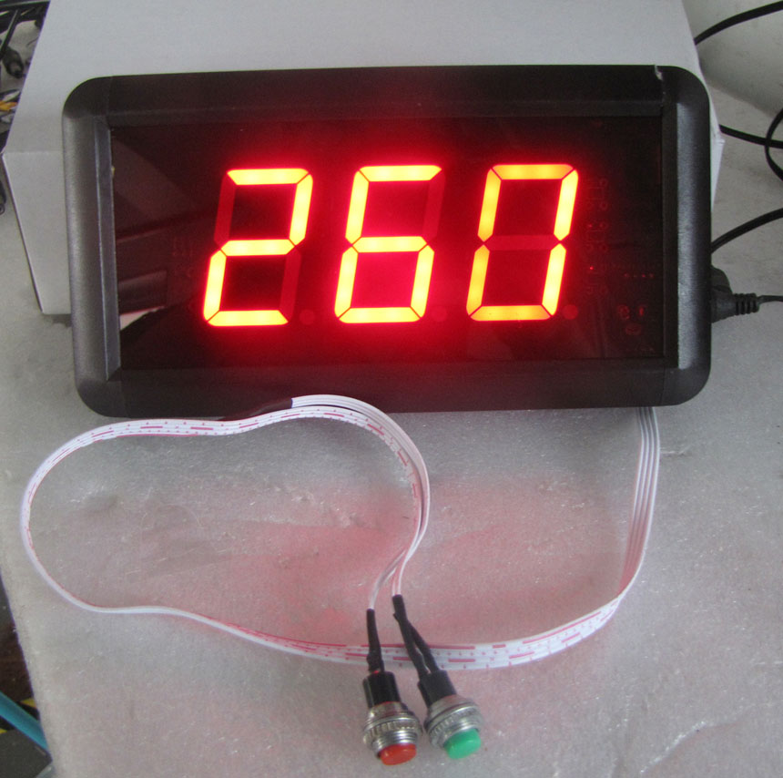 1.8 High Digit Button-Controlled LED Timer LED Count up Clock Counting Number