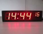 Hours Minutes Seconds Format LED Wall Clock 4+2.3 Large Wall Clock LED Counter