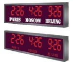 3 - ZONE, 4 Digit LED Clockwith Date / Text